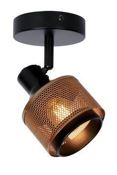 Стельовий точковий світильник Lucide RAFA 1xE14 Black, BLACK