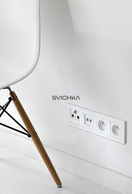 Розетка із заземленням Schneider Electric Asfora, Білий, Білий