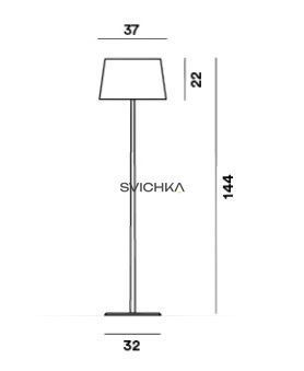 Торшер Foscarini Lumiere XXL, White, Білий, Алюміній, Білий