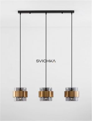 Подвесной светильник Nova luce SIANNA 3L, Smoke/Brass