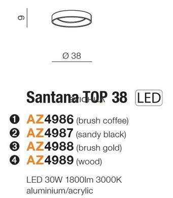 Потолочный светильник Azzardo SANTANA 38