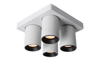 Потолочный точечный светильник Lucide NIGEL LED Dim to warm GU10 4x5W 2200K/3000K White
