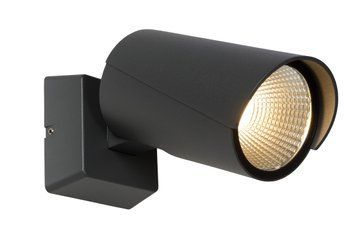 Настінний точковий світильник Lucide MANAL Indoor/Outdoor LED 1x13W 3000K IP65 Anthracite, Anthracite, Антрацит, Антрацит