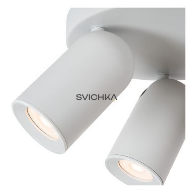 Потолочный точечный светильник Lucide PUNCH &Oslash; 21 cm 3xGU10 White