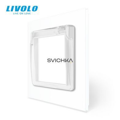 Кришка для розетки LIVOLO IP44 &ndash; захист від вологи та бризок, біла (VL-XW001-2W)