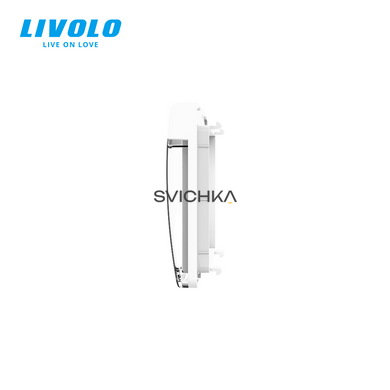 Кришка для розетки LIVOLO IP44 &ndash; захист від вологи та бризок, біла (VL-XW001-2W)