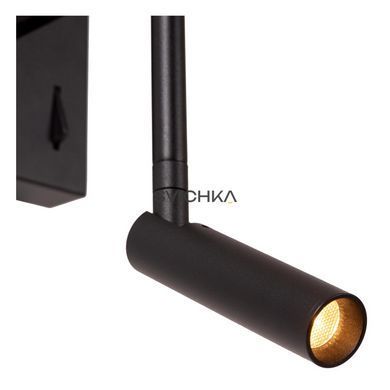 Настенный светильник Lucide FINAN LED 2700K With USB charging point Black