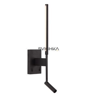 Настенный светильник Lucide FINAN LED 2700K With USB charging point Black