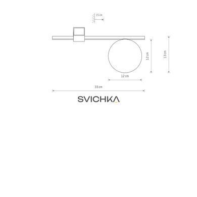 Стельовий світильник Nowodvorski Pik 1 Black/White