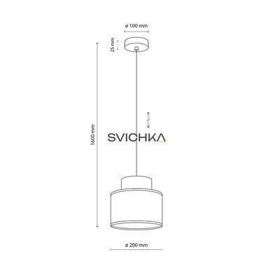 Підвісний світильник TK Lighting DUO JUTA S, Beige/White