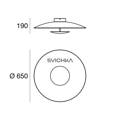 Потолочный светильник Linea Light Horizon_S 90285