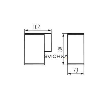 Вуличне бра Kanlux 29000 GORI EL 135 D, Anthracite