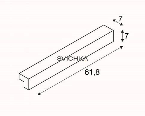 Настенно-потолочный светильник SLV L-LINE 60 LED, 3000К, белый