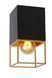 Потолочный светильник Lucide RIXT 1xE27 Black, BLACK, Matt Gold / Brass, Matt Gold / Brass