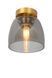 Стельовий світильник для ванної Lucide TYLER &Oslash; 16,1 cm 1xG9 IP44 Matt Gold / Brass, Matt Gold / Brass, Димчатий, Димчатий