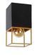 Потолочный светильник Lucide RIXT 1xE27 Black, BLACK, Matt Gold / Brass, Matt Gold / Brass