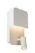 Бра Lucide BOXER LED 3000K With USB charging point White, WHITE