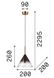 Підвісний світильник Ideal Lux Empire sp1 cono, Gray\Gold