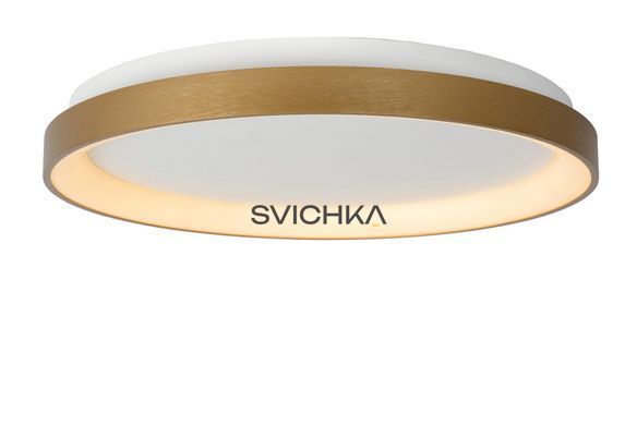 Потолочный светильник Lucide VIDAL &Oslash; 48 cm LED Dim. 1x38W 2700K Matt Gold / Brass