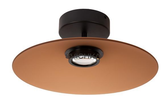 Стельовий світильник Lucide MENGA &Oslash; 40 cm LED Dim. 1x11W 2700K Amber, Amber, Бурштинний, Бурштинний