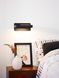 Бра Lucide ATKIN LED 1x6W 3000K With USB charging point Black, BLACK
