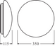Настінно-стельовий світильник Ledvance SF Circular LED 350 18W/4000K, White