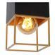 Потолочный светильник Lucide RIXT 1xE27 Black, BLACK, Matt Gold / Brass, Matt Gold / Brass