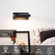 Бра Lucide ATKIN LED 1x6W 3000K With USB charging point Black, BLACK