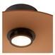 Стельовий світильник Lucide MENGA &Oslash; 40 cm LED Dim. 1x11W 2700K Amber, Amber, Бурштинний, Бурштинний