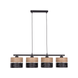 Подвесной светильник TK-Lighting NICOL 4, Black/Beige, Черный, бежевый, Черный, Бежевый, Черный