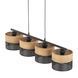 Подвесной светильник TK-Lighting NICOL 4, Black/Beige, Черный, бежевый, Черный, Бежевый, Черный