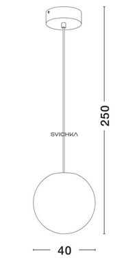 Уличный подвесной светильник Nova Luce 9186713 MOON 40