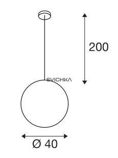 Подвесной светильник SLV ROTOBALL 40, Silver/White