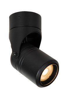 Настінний точковий світильник Lucide NIORT Indoor/Outdoor 1xGU10 IP44 Black, BLACK