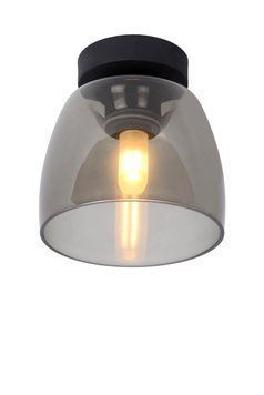 Стельовий світильник для ванної Lucide TYLER &Oslash; 16,1 cm 1xG9 IP44 Black, BLACK, Димчатий, Димчатий