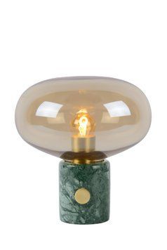 Настільна лампа Lucide CHARLIZE &Oslash; 23 cm 1xE27 Amber, Amber, Зелений, Бурштинний, Бурштинний