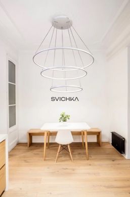 Люстра Circles LED SVK-37434-201-WH, Білий, Білий, Білий