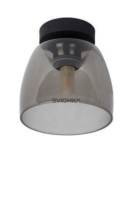 Стельовий світильник для ванної Lucide TYLER &Oslash; 16,1 cm 1xG9 IP44 Black, BLACK, Димчатий, Димчатий