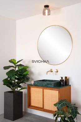 Стельовий світильник для ванної Lucide TYLER &Oslash; 16,1 cm 1xG9 IP44 Black, BLACK, Димчатий, Димчатий