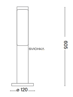 Уличный столбик Ideal Lux Etere pt 3000k