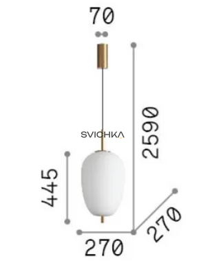 Підвісний світильник Ideal Lux Umile-3 sp1, White/Gold