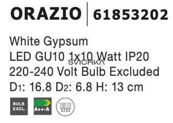 Накладний точковий світильник Nova Luce ORAZIO White