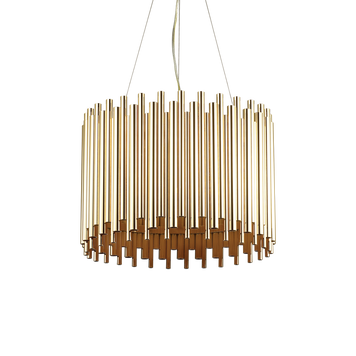 Підвіс (люстра) Ideal Lux PAN SP5, Золотий, Золото, Золотий, Золотий
