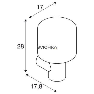 Бра SLV OVALISK, Anthracite