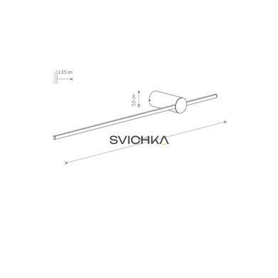 Настінний світильник Nowodvorski Saber M, 3000K, Black, Чорний, Чорний, Чорний, Чорний