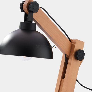 Настільна лампа TK Lighting 5021 Oslo - 5021, Бежевий, Дерев'яний, Коричневий, Чорний, Білий, Чорний
