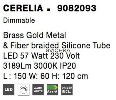 Подвесной светильник Nova luce CERELIA Gold