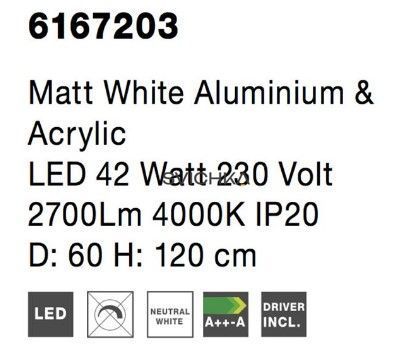 Підвісний світильник Nova luce RANDO 4000 White