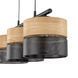 Подвесной светильник TK-Lighting NICOL 3, Black/Beige, Черный, бежевый, Черный, Бежевый, Черный