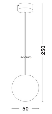 Уличный подвесной светильник Nova Luce 9186712 MOON 50
